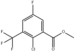 Methyl 2-chloro-5-fluoro-3-(trifluoromethyl)benzoate 结构式