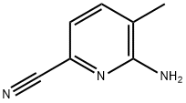 6-Amino-5-methyl-pyridine-2-carbonitrile 化学構造式