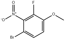 1-bromo-3-fluoro-4-methoxy-2-nitrobenzene Struktur