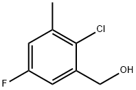2-氯-5-氟-3-甲基苯甲醇, 1807237-14-4, 结构式