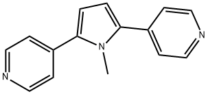 吡啶,4,?4'-? (1-?甲基-?1小时-?吡咯-?2.?5-?二酰)?比斯- 结构式