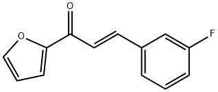 (2E)-3-(3-fluorophenyl)-1-(furan-2-yl)prop-2-en-1-one Struktur