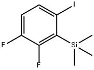 2,3-Difluoro-6-iodo-1-(trimethylsilyl)benzene Struktur