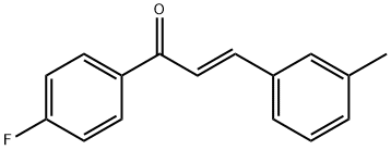 (2E)-1-(4-fluorophenyl)-3-(3-methylphenyl)prop-2-en-1-one Structure