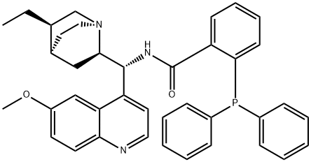 N-[(9R)-10,11-dihydro-6'-methoxycinchonan-9-yl]-2-(diphenylphosphino)-Benzamide Struktur