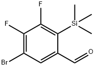 5-Bromo-3,4-difluoro-2-(trimethylsilyl)benzaldehyde Structure