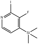 3-Flouro-2-iodo-4-(trimethylsilyl)pyridine Structure
