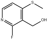 2-Fluoro-4-(methylthio)-3-pyridinemethanol Structure