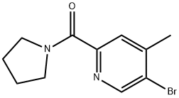 5-Bromo-4-methyl-2-(pyrrolidin-1-ylcarbonyl)pyridine Structure
