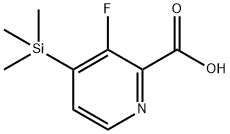 3-Fluoro-4-(trimethylsilyl)pyridine-2-carboxylic acid Structure