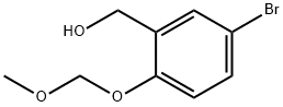 5-BROMO-2-(METHOXYMETHOXY)-BENZENEMETHANOL 化学構造式