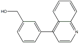 (3-quinolin-4-ylphenyl)methanol 结构式