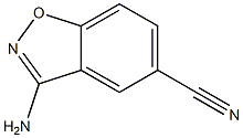 3-amino-1,2-benzoxazole-5-carbonitrile 结构式