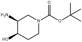 (3S,4R)-3-氨基-4-羟基哌啶-1-羧酸叔丁酯,1820579-78-9,结构式
