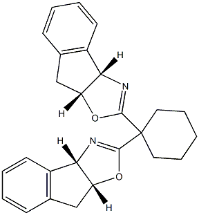 (3aＳ,3a′Ｓ,8aＲ,8a′Ｒ)-2,2′-シクロヘキシリデンビス[8,8a-ジヒドロ-3aＨ-インデノ[1,2-ｄ]オキサゾール] 化学構造式