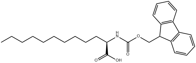 (2R)-2-(Fmoc-amino)dodecanoic acid Structure