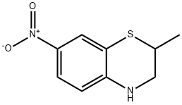 2-METHYL-7-NITRO-3,4-DIHYDRO-2H-BENZO[B][1,4]THIAZINE 结构式