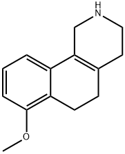 Benz[h]isoquinoline, 1,2,3,4,5,6-hexahydro-7-methoxy- Structure