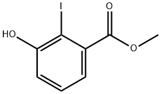 3-Hydroxy-2-iodo-benzoic acid methyl ester 化学構造式