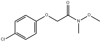 2-(4-クロロフェノキシ)-N-メトキシ-N-メチルアセトアミド 化学構造式