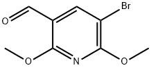 5-Bromo-2,6-dimethoxypyridine-3-carbaldehyde Structure