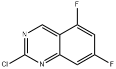 2-chloro-5,7-difluoroquinazoline Struktur
