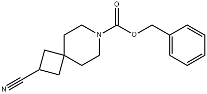 BENZYL 2-CYANO-7-AZASPIRO[3.5]NONANE-7-CARBOXYLATE Struktur