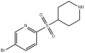 5-Bromo-2-(4-piperidinylsulfonyl)pyridine Structure