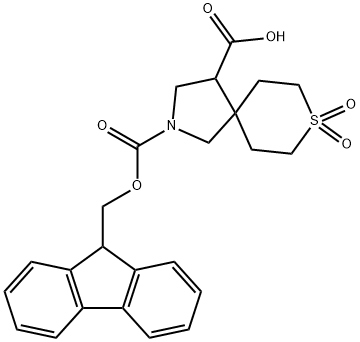 2-(((9H-Fluoren-9-Yl)Methoxy)Carbonyl)-8-Thia-2-Azaspiro[4.5]Decane-4-Carboxylic Acid 8,8-Dioxide|1823835-45-5