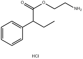 2-AMINOETHYL 2-PHENYLBUTANOATE HCL 结构式