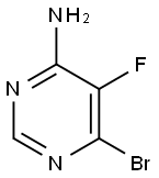 4-氨基-6-溴-5-氟嘧啶 结构式