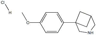 1-(4-METHOXYPHENYL)-3-AZABICYCLO[3.1.1]HEPTANE HCL 结构式