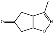 3-METHYL-6,6A-DIHYDRO-3AH-CYCLOPENTA[D]ISOXAZOL-5(4H)-ONE 化学構造式