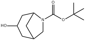 Tert-Butyl 3-Hydroxy-6-Azabicyclo[3.2.1]Octane-6-Carboxylate Struktur