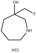 3-(FLUOROMETHYL)AZEPAN-3-OL HCL Structure