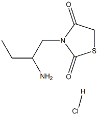 3-(2-aminobutyl)thiazolidine-2,4-dione hydrochloride 结构式