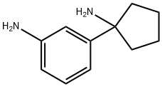 3-(1-AMINOCYCLOPENTYL)ANILINE Structure