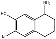 8-AMINO-3-BROMO-5,6,7,8-TETRAHYDRONAPHTHALEN-2-OL Structure