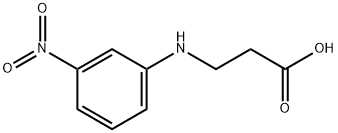 3-(3-nitroanilino)propanoic acid Struktur