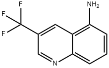 3-(トリフルオロメチル)キノリン-5-アミン 化学構造式