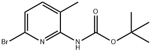 (6-ブロモ-3-メチルピリジン-2-イル)カルバミン酸TERT-ブチル 化学構造式
