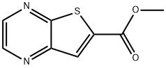 チエノ[2,3-B]ピラジン-6-カルボン酸メチル 化学構造式