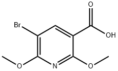 5-Bromo-2,6-dimethoxypyridine-3-carboxylic acid Structure