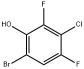 6-溴-3-氯-2,4-二氟苯酚, 1826110-17-1, 结构式