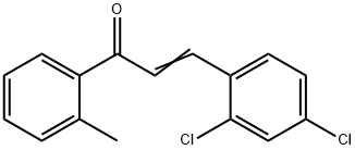 (2E)-3-(2,4-dichlorophenyl)-1-(2-methylphenyl)prop-2-en-1-one Structure