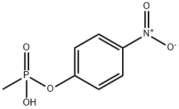 甲基膦酸单(4-硝基苯基)酯 结构式