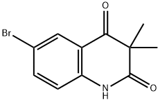 6-Bromo-3,3-dimethyl-1H-quinoline-2,4-dione Struktur