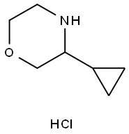 3-环丙基吗啉盐酸盐 结构式