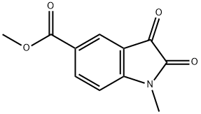 1-甲基-2,3-二氧吲哚-5-羧酸甲酯, 184904-70-9, 结构式