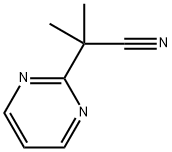 2-Methyl-2-(pyrimidin-2-yl)propanenitrile Struktur